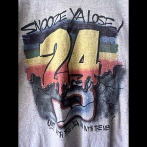 Vintage 1995 Jeff Gordon Dale Earnhardt “Snooze Ya Lose” Racing Tee shirt! XL